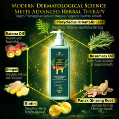 panax ginseng herbal hair growth shampoo