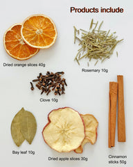 Rosemary and bay leaf in potpourri blend