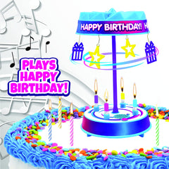 Rotating candle base 1.75 inch fits any size cake on display