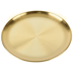 round serving tray 12 inch gold single product