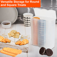 Crush-proof cracker storage for cookies and crackers