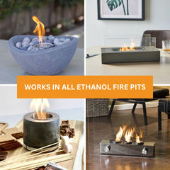 ROUNDFIRE ethanol fuel for fireplaces