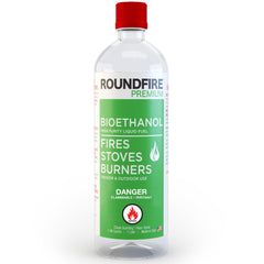 ROUNDFIRE Premium Tabletop Fireplace Fuel label