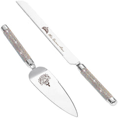ROXBURGH Mis Quince Quinceanera cake knife with rhinestone handle