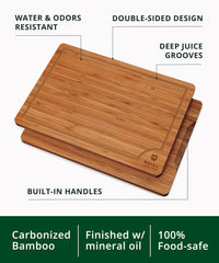 15x10 inch bamboo cutting board from the set