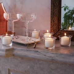 Unscented white votive candle 72 count for decor