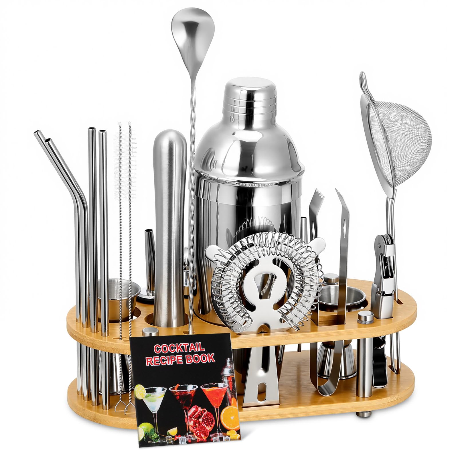 Roylvan Bartender Kit 23 piece stainless steel set
