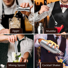 Roylvan Bartender Kit shaker bar spoon and strainer