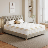 Ruanrest Queen Mattress 12 Inch Hybrid in a Box front view