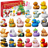 Packaging for Rubber Duck Advent Calendar 2026 showing 24 doors