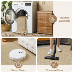 Machine washable Rugalia entryway rug cleaning process