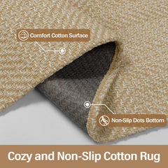 Non-slip rubber backing on Rugalia entry rug