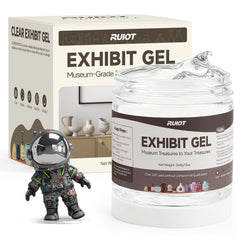 Ruiot clear exhibit gel 13oz packaging