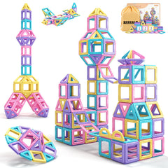 Rurvale magnetic tiles 44pcs set for toddlers girls