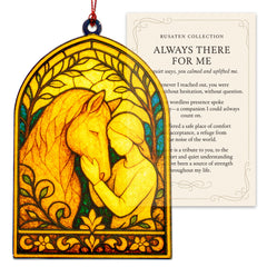 Rusaten Christmas horse ornament nearly 4.5 inches wide