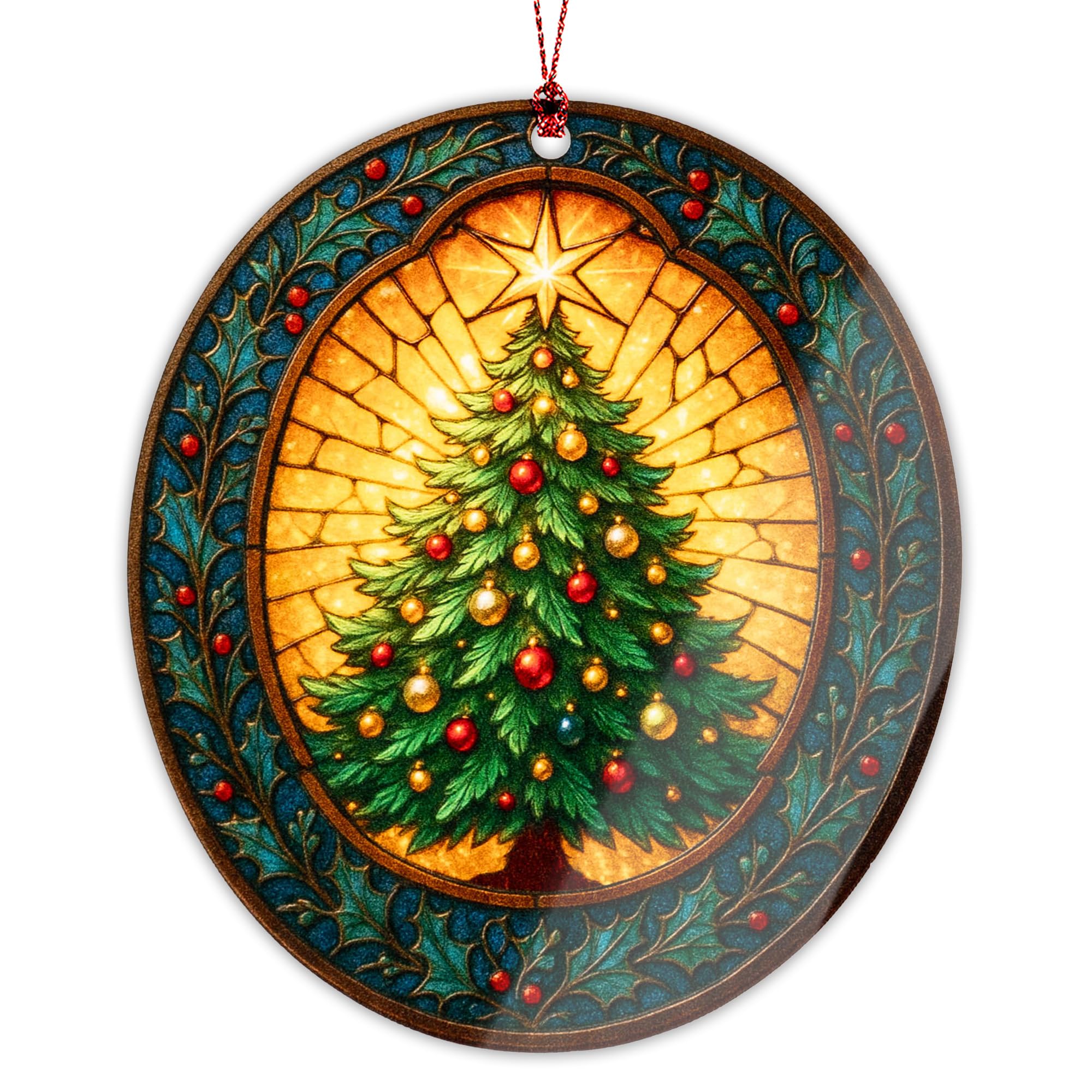 RUSATEN Christmas Ornament 2025 vintage acrylic ornament on tree