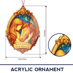 RUSATEN Horsexmas12 suncatcher ornament