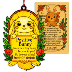 Rusaten Suncatcher Ornament Bunny design made from premium acrylic