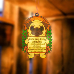 Exclusive Rusaten artwork suncatcher with uplifting message