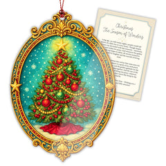 RUSATEN vintage acrylic Christmas ornament ready for tree display