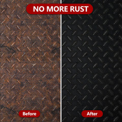 Black rust inhibitor paint for metal
