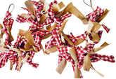 Rustic Country Farmhouse buffalo check burlap garland 6 ft length