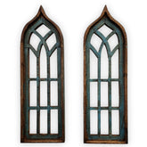 Rustic Harmony turquoise window arches set of two