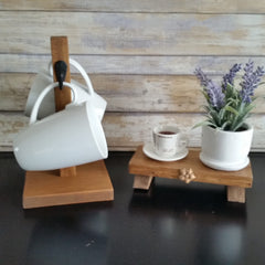 Rustic Mug Stand small stand ideal for RV or camper setup