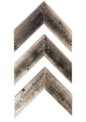 Rustic Revival rustic barnwood chevron wall art set of 3
