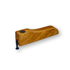 Rustic Revival wooden bottle opener with magnetic cap catch