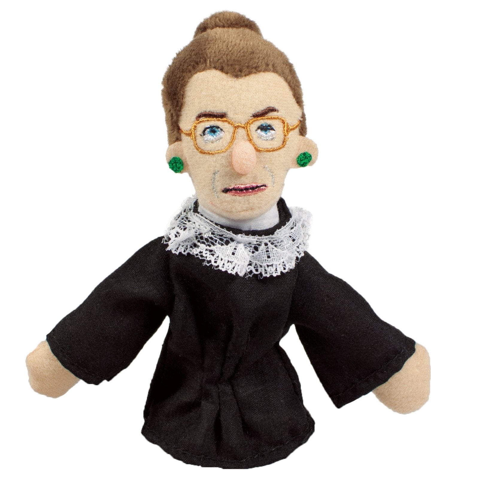 Ruth Bader Ginsburg Magnetic Personality plush finger puppet and magnet