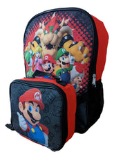 Ruz Super Mario 16 inch backpack front view