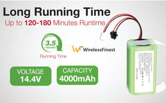 14.4V lithium 4000mAh RVBAT850 battery