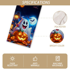 Rvsticty Halloween Table Runner 13x72 inches on dining table