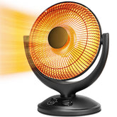 R W FLAME radiant electric space heater indoor use thermostat timer