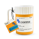 RX Prescription Bottle Mug ceramic mug with large 16 Ounce capacity