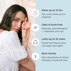 12-hour protection Saalt menstrual disc during activities