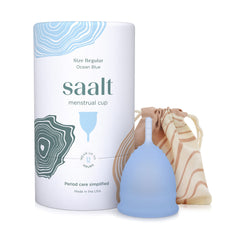 Saalt menstrual cup product packaging