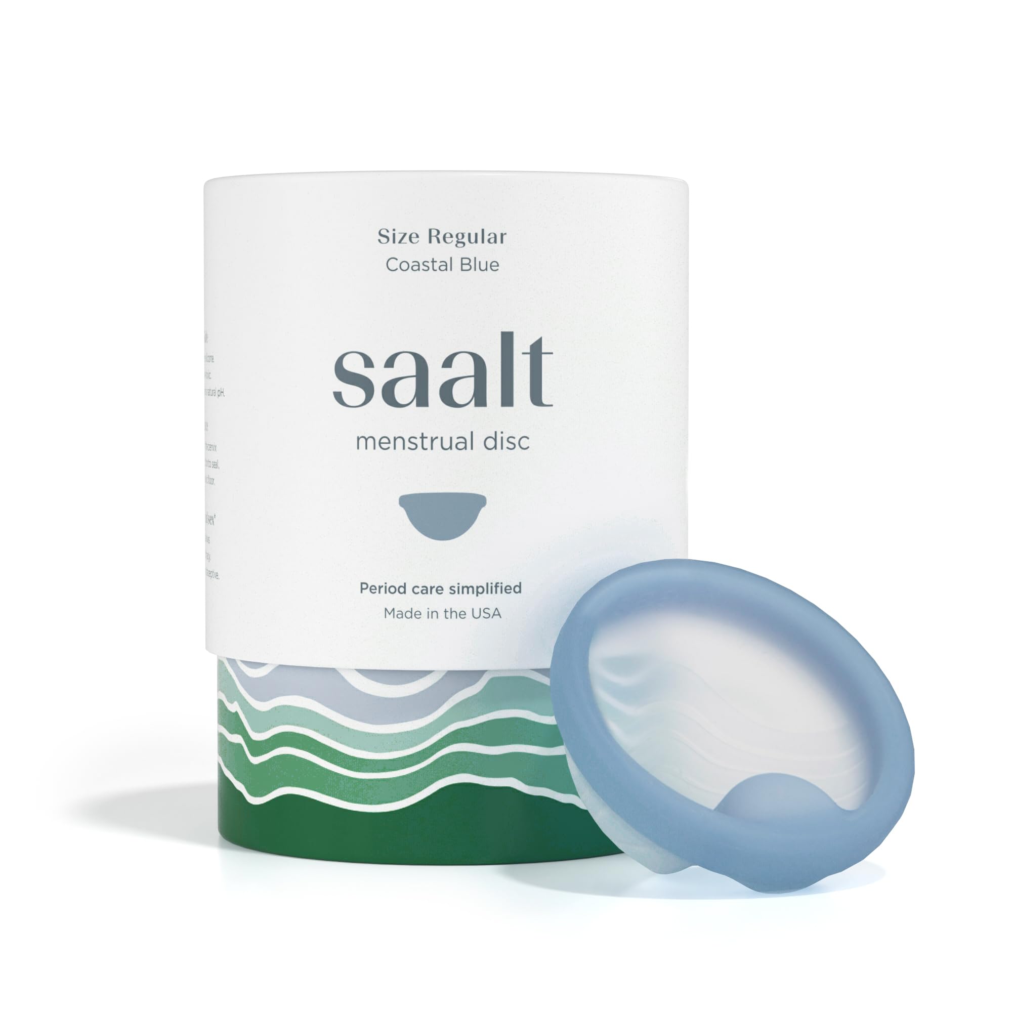 Saalt menstrual disc made from medical grade silicone