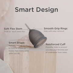 USA made Saalt Soft Menstrual Cup medical-grade silicone