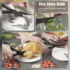 Rustproof titanium plated finish on SADOMAIN kitchen shears