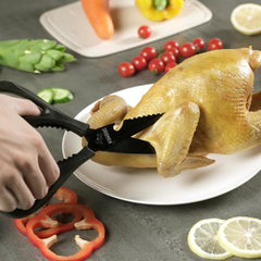 3CR 13 stainless steel heavy duty construction for kitchen scissors