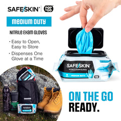 Medium size nitrile gloves suitable for gardening and crafting tasks