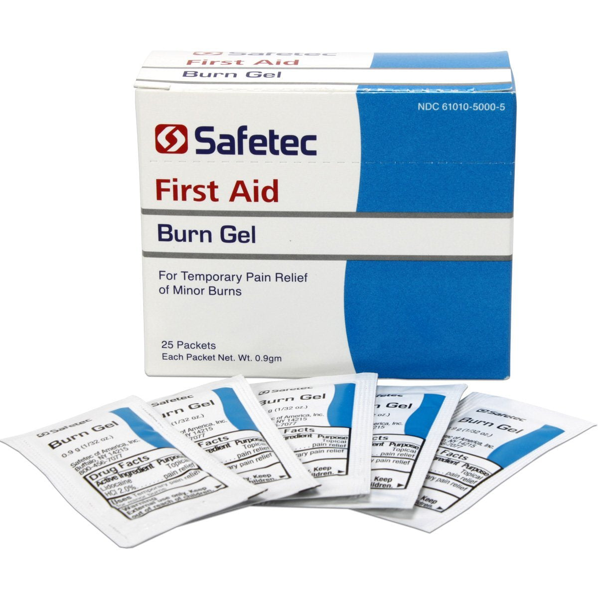 Safetec First Aid Burn Gel 0.09gm Packets 25 Packets