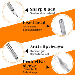 Twist-lock blade mechanism on bread scoring knife
