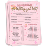 sahjzk birthday games A09 25 pcs cards