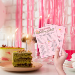 sahjzk premium cardstock birthday game cards A09