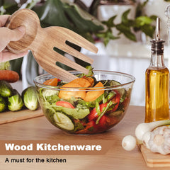 Salad servers set MYRAINBOW acacia wood