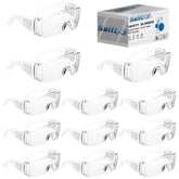 Salfboy safety goggles over eyeglasses 12 pack set