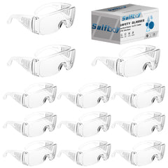 Salfboy safety goggles over eyeglasses 12 pack set